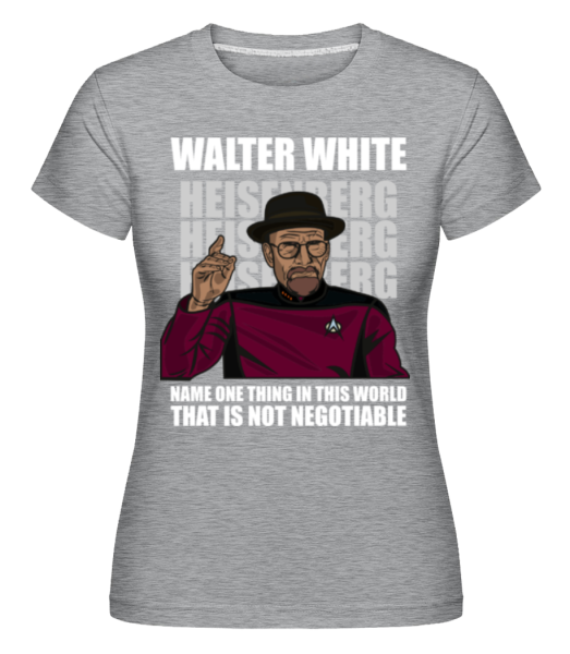 Captain Picard Heisenberg -  Shirtinator Women's T-Shirt - Heather grey - Front