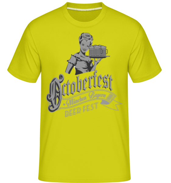 Oktoberfest Beer Fest - Shirtinator Männer T-Shirt - Lime - Vorne