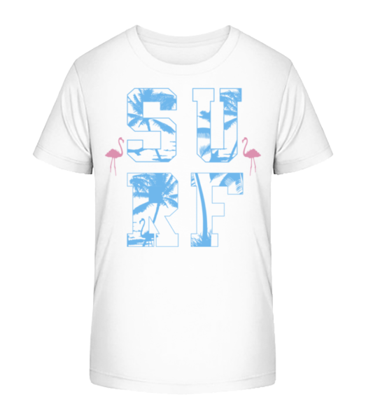 Surf Icon - Kinder Bio T-Shirt Stanley Stella - Weiß - Vorne