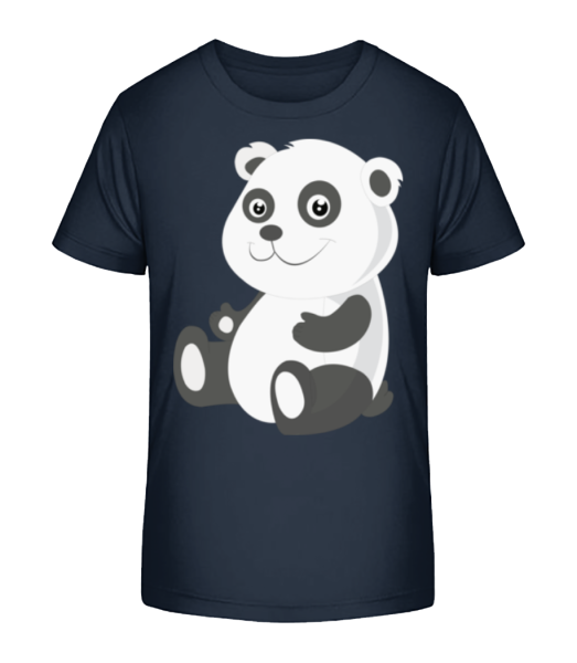 Panda Comic - Kid's Bio T-Shirt Stanley Stella - Navy - Front