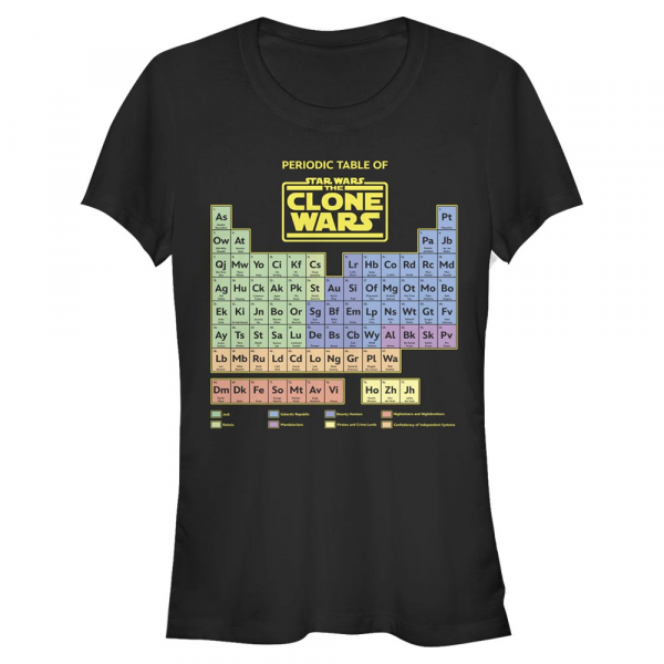 Star Wars - The Clone Wars - Clone Wars Clone Wars Table - Frauen T-Shirt - Schwarz - Vorne