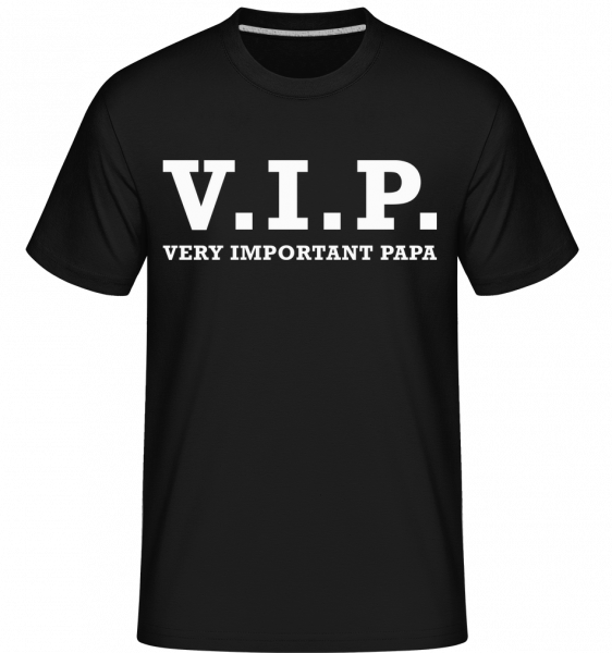 VIP Very Important Papa - Shirtinator Männer T-Shirt - Schwarz - Vorn