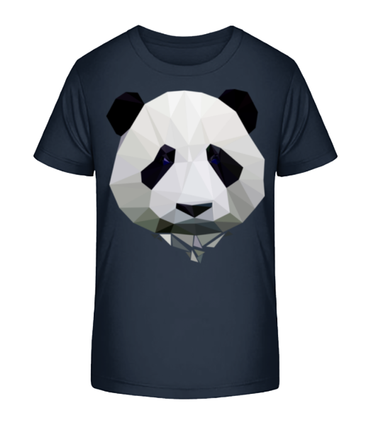 Polygon Panda - Kid's Bio T-Shirt Stanley Stella - Navy - Front
