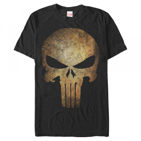 Marvel - Punisher Real Skull - Men's T-Shirt - Black - Front