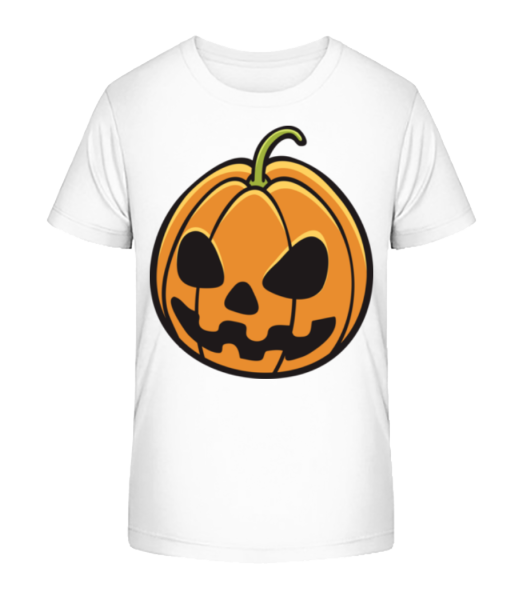 Halloween Pumpkin - Kid's Bio T-Shirt Stanley Stella - White - Front