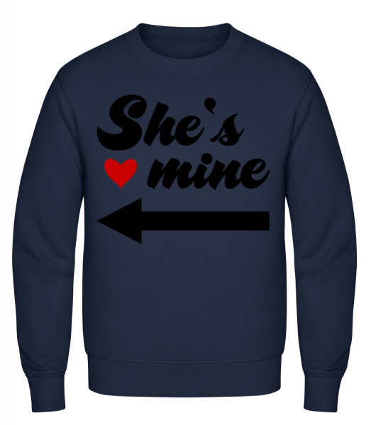 She Is Mine - Classic Set-In Sweatshirt - Navy - Vorn