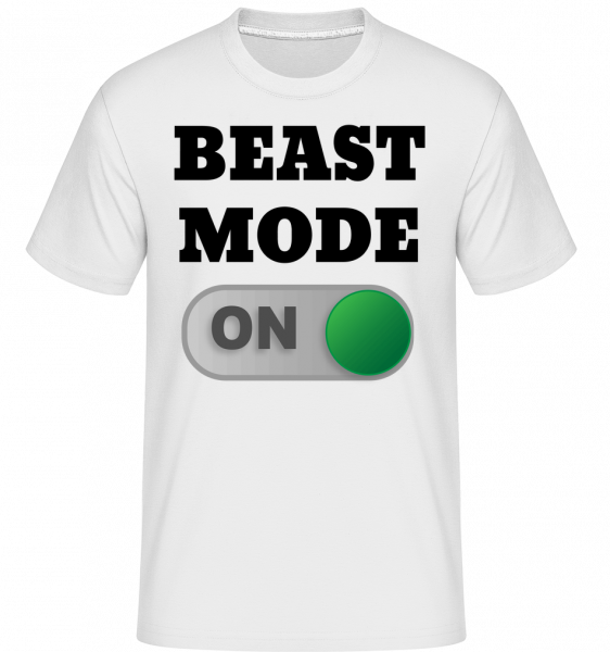 Beast Mode On - Shirtinator Männer T-Shirt - Weiß - Vorn