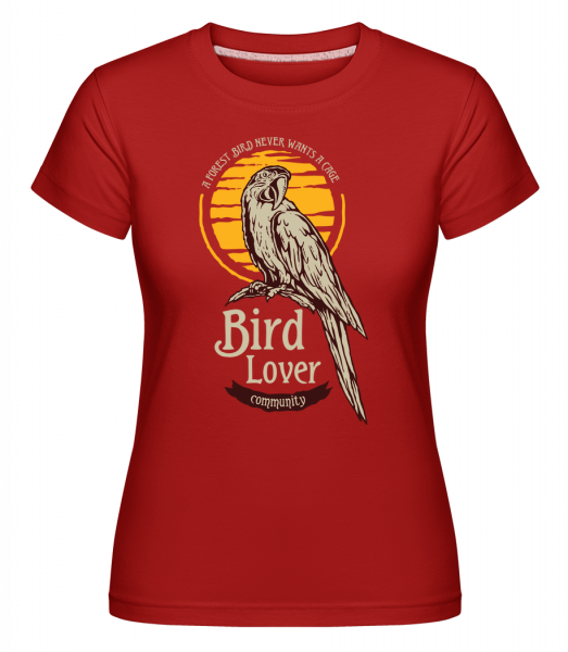 Tropical Bird - Shirtinator Frauen T-Shirt - Rot - Vorn