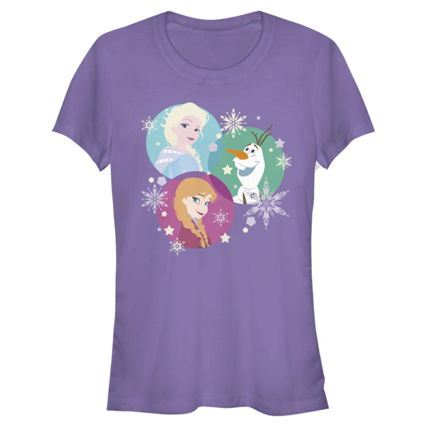 Disney - Frozen - Skupina Tri Sphere Snow - Women's T-Shirt - Purple - Front
