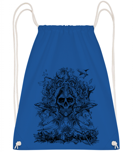 Water God Of Death - Drawstring Backpack - Royal blue - Vorn