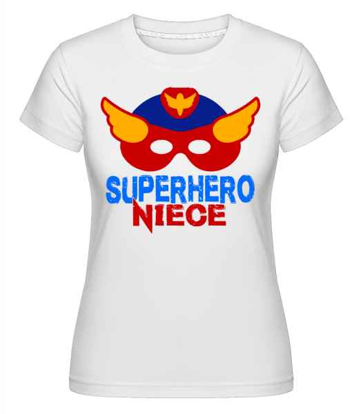 Superhero Niece -  Shirtinator Women's T-Shirt - White - Front