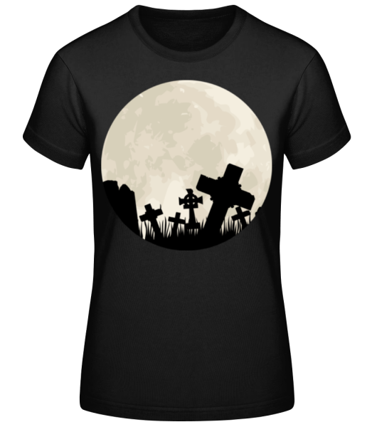 Gothic Scenery Circle - Women's Basic T-Shirt - Black - Front