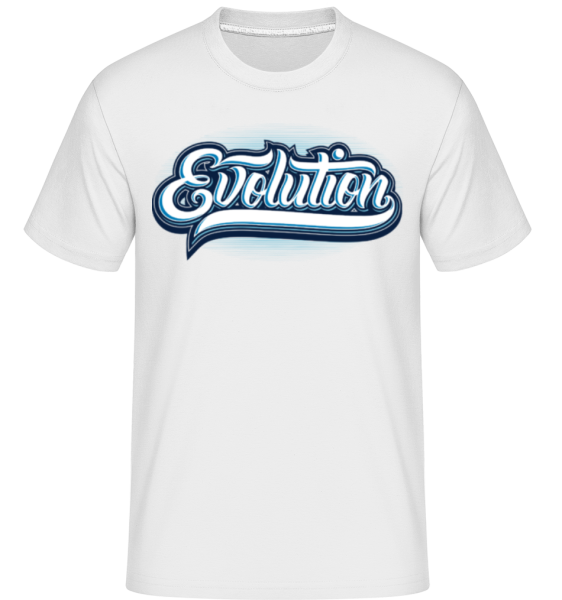 Evolution -  Shirtinator Men's T-Shirt - White - Front