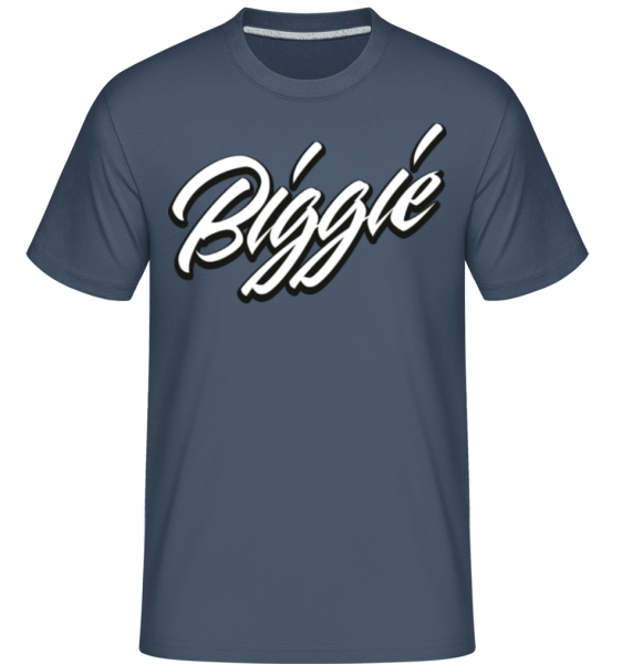 Biggie - Shirtinator Männer T-Shirt - Denim - Vorne