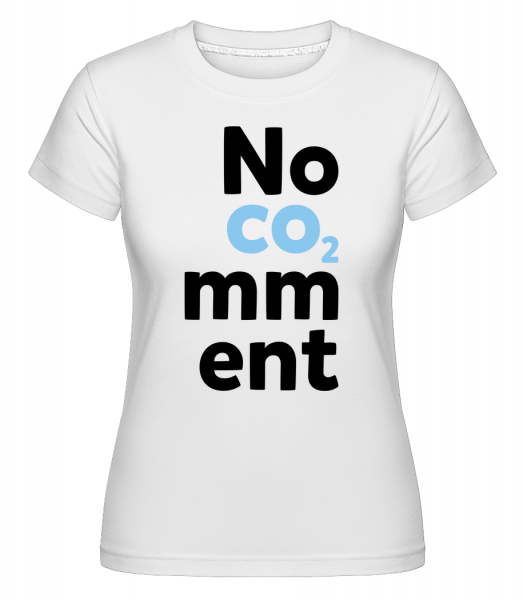 No Comment -  Shirtinator Women's T-Shirt - White - Vorn