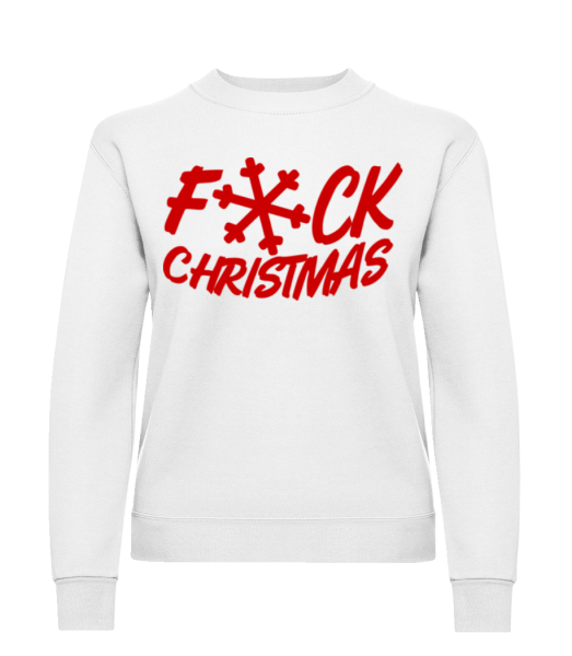 Fuck Christmas - Women's Sweatshirt - White - Front