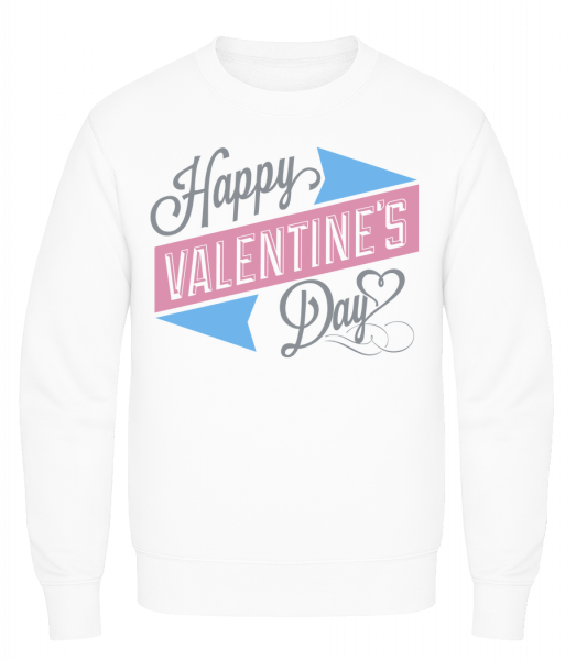 Happy Valentine's Day - Men's Sweatshirt AWDis - White - Front