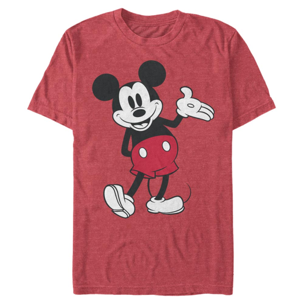 Disney Classics - Mickey Mouse - Mickey Mouse World Famous Mouse - Men's T-Shirt - Heather red - Front