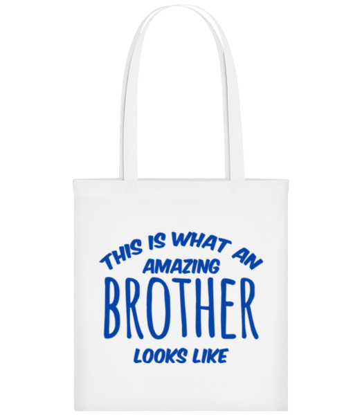 Amazing Brother Looks Like - Stofftasche - Weiß - Vorne