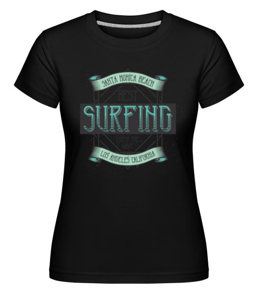 Best Surfing -  Shirtinator Women's T-Shirt - Black - Front