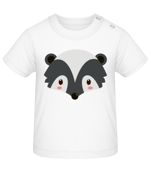 Racoon Comic - Baby T-Shirt - White - Front
