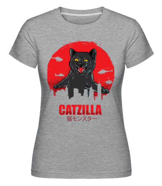 Catzilla -  Shirtinator Women's T-Shirt - Heather grey - Front