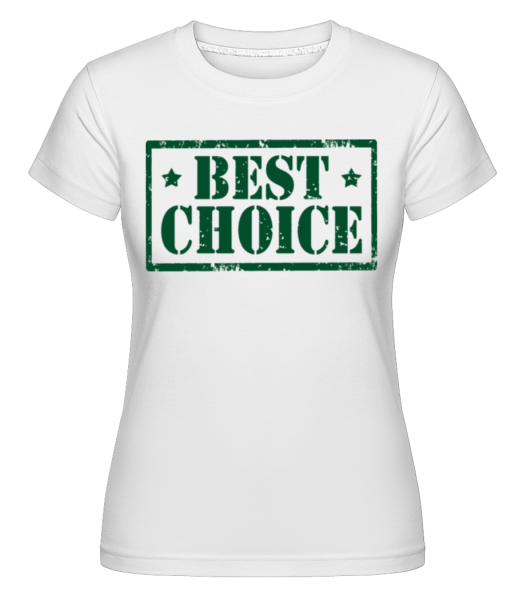 Best Choice Icon Green -  Shirtinator Women's T-Shirt - White - Front