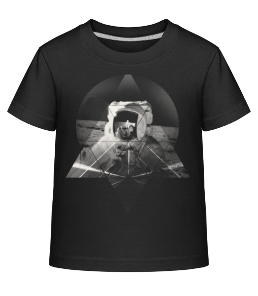 Astronaut - Kinder Shirtinator T-Shirt - Schwarz - Vorne