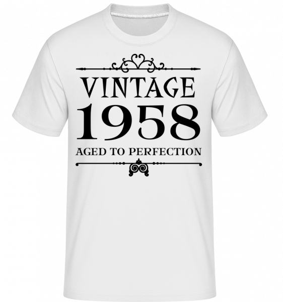 Vintage 1958 Perfection -  Shirtinator Men's T-Shirt - White - Vorn