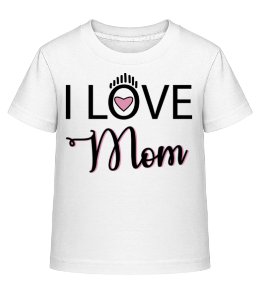I Love Mom - Kid's Shirtinator T-Shirt - White - Front