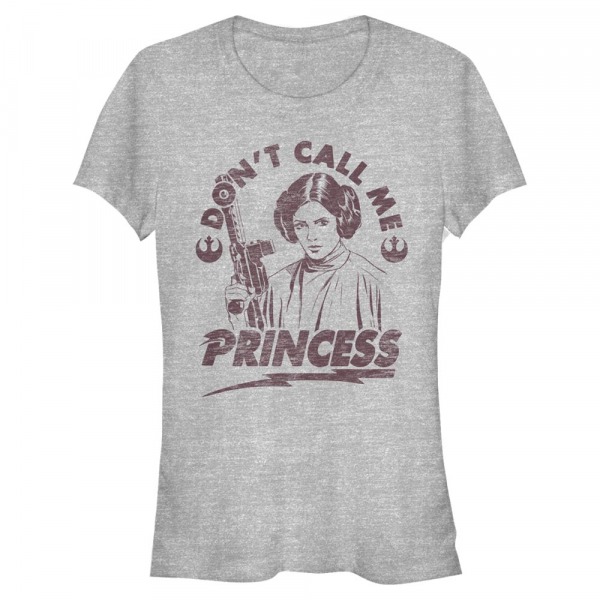 Star Wars - Princezna Leia Tough - Frauen T-Shirt - Grau meliert - Vorne