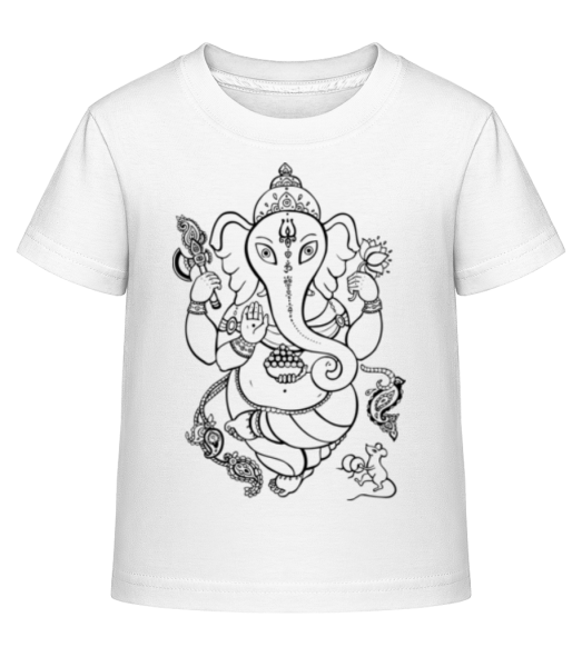 Indian Elephant - Kid's Shirtinator T-Shirt - White - Front
