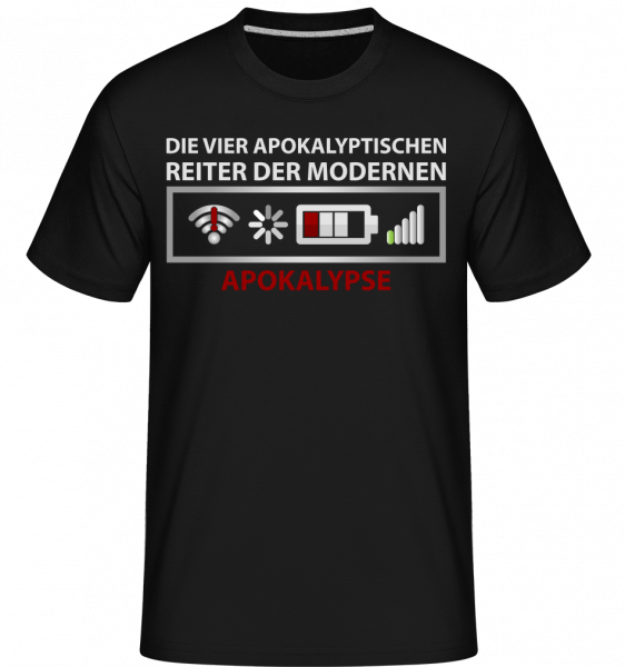 Moderne Apokalypse - Shirtinator Männer T-Shirt - Schwarz - Vorn
