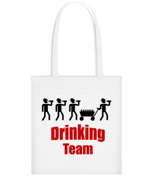 Drinking Team - Stofftasche - Weiß - Vorne