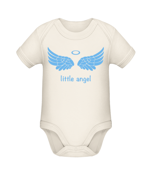 Little Angel Logo - Organic Baby Body - Cream - Front