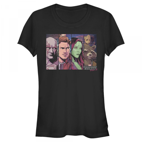 Marvel - Guardians of the Galaxy - Skupina We Is Boxed - Women's T-Shirt - Black - Front