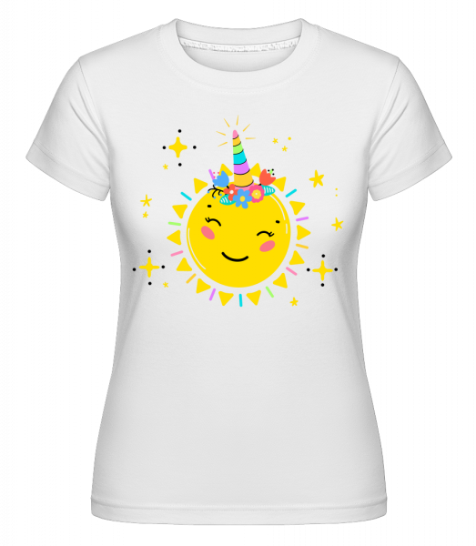 Happy Sun -  Shirtinator Women's T-Shirt - White - Front