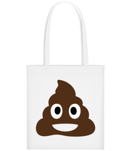 Shit Emoji - Tote Bag - White - Front