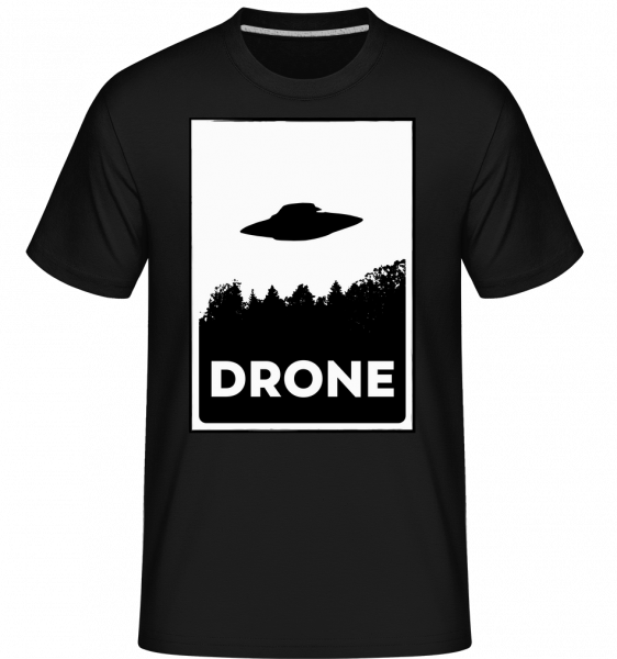 Drohne UFO - Shirtinator Männer T-Shirt - Schwarz - Vorn