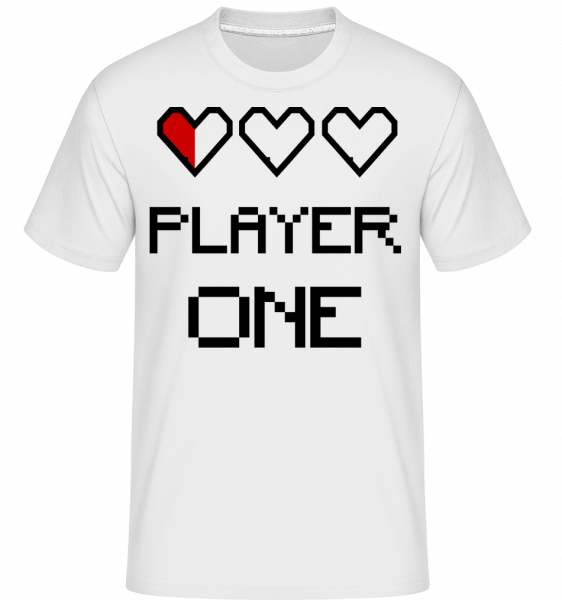 Player One -  Shirtinator Men's T-Shirt - White - Vorn