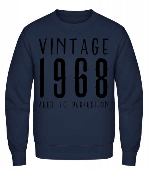 Vintage 1968 Aged To Perfection - Classic Set-In Sweatshirt - Navy - Vorn