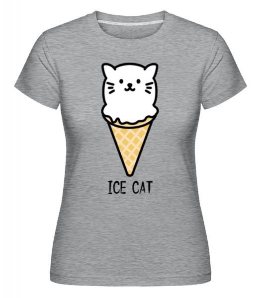 Ice Cat - Shirtinator Frauen T-Shirt - Grau meliert - Vorne