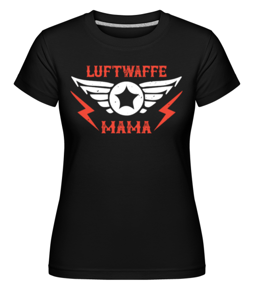Luftwaffe Mama - Shirtinator Frauen T-Shirt - Schwarz - Vorne
