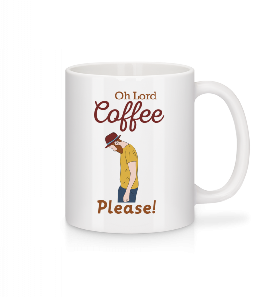 Oh Lord Coffee Please - Mug - White - Front