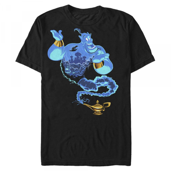 Disney - Aladdin - Genie Of The Lamp - Men's T-Shirt - Black - Front