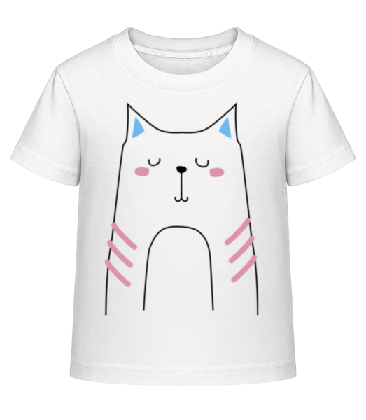Cute Cat - Kid's Shirtinator T-Shirt - White - Front