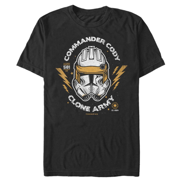 Star Wars - The Clone Wars - Commander Cody Cody - Männer T-Shirt - Schwarz - Vorne