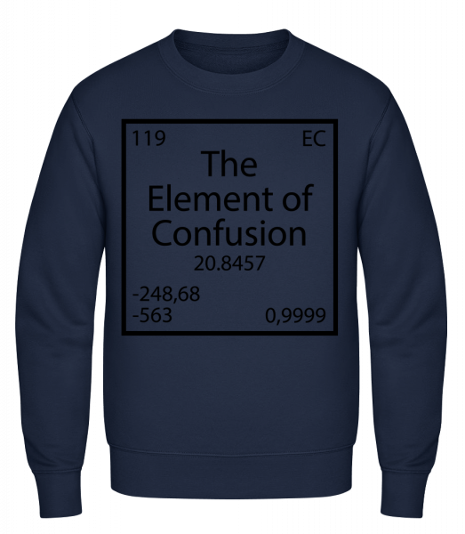 The Element Of Confusion - Classic Set-In Sweatshirt - Navy - Vorn