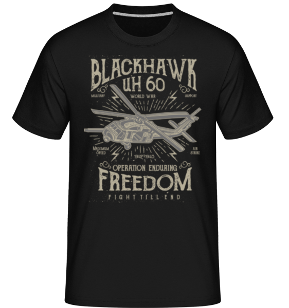 Blackhawk - Shirtinator Männer T-Shirt - Schwarz - Vorne