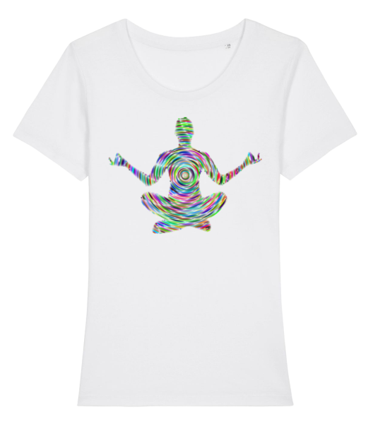 Meditation Yoga - Women's Organic T-Shirt Stanley Stella - White - Front
